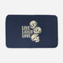 Live Laugh Love Skeleton-None-Memory Foam-Bath Mat-tobefonseca