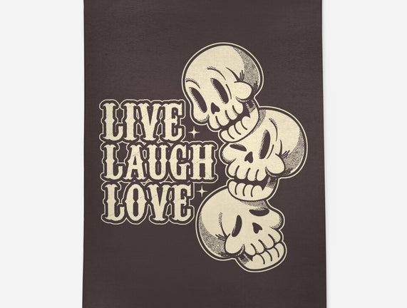 Live Laugh Love Skeleton