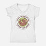 Woke Up And Chose Violence-Womens-V-Neck-Tee-tobefonseca