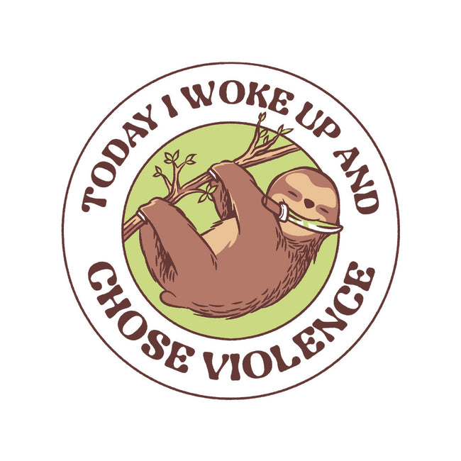 Woke Up And Chose Violence-None-Polyester-Shower Curtain-tobefonseca