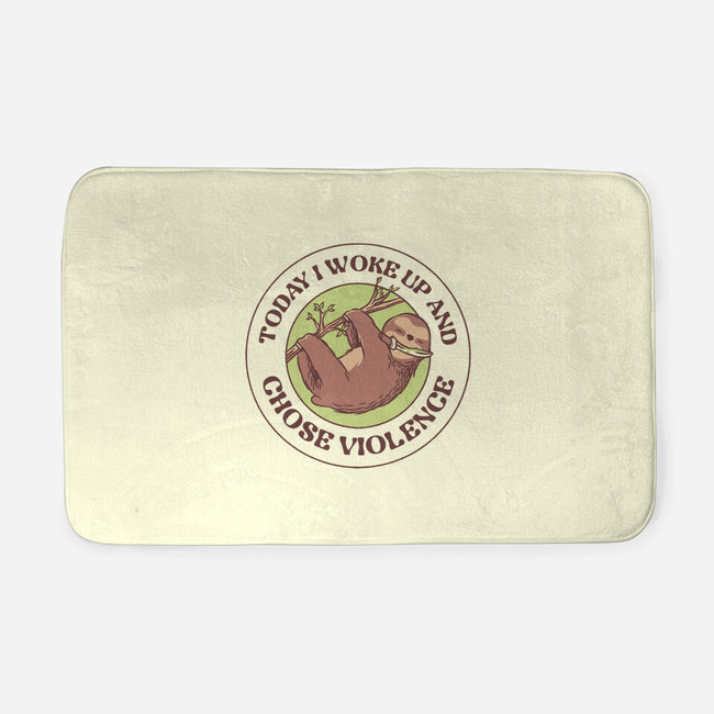 Woke Up And Chose Violence-None-Memory Foam-Bath Mat-tobefonseca