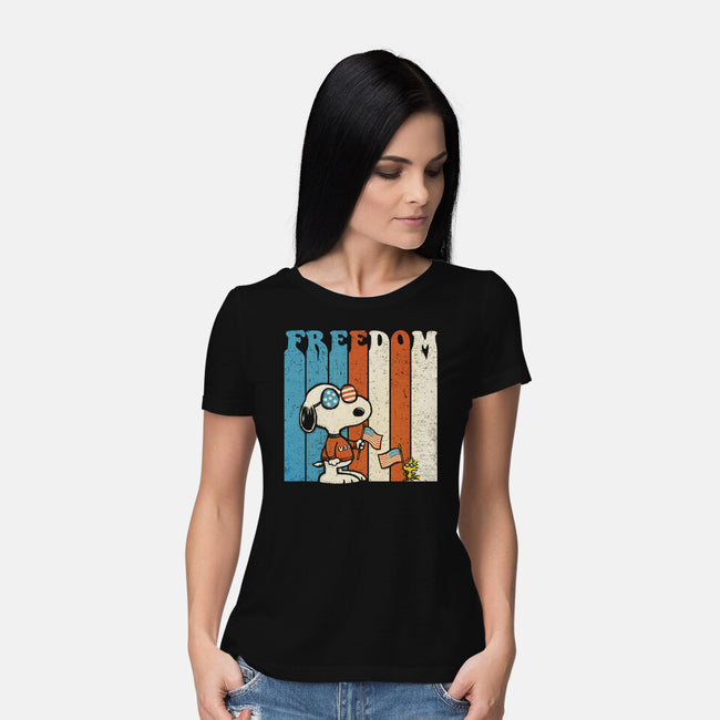 American Beagle-Womens-Basic-Tee-kg07