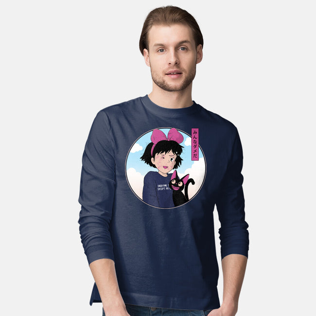 Everyone Sucks Except My Cat-Mens-Long Sleeved-Tee-GODZILLARGE