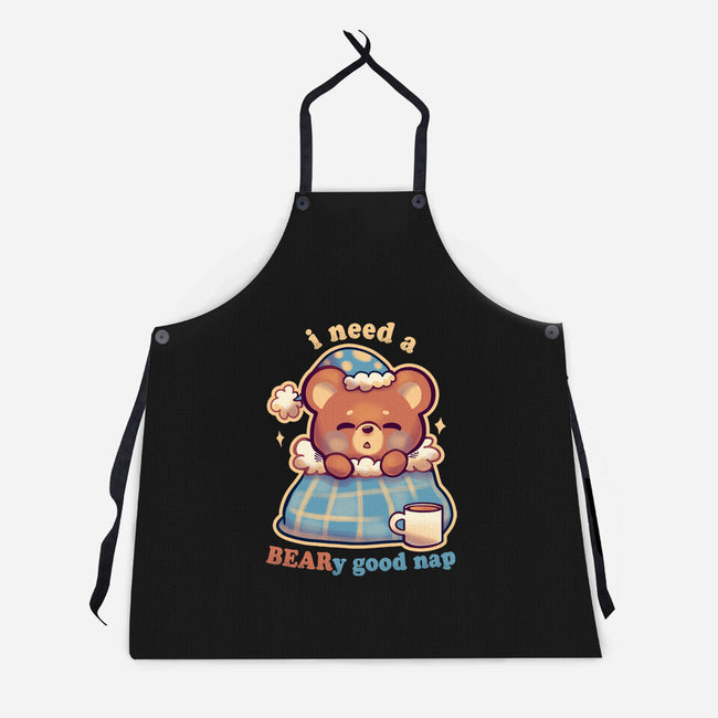 Beary Good Nap-Unisex-Kitchen-Apron-TechraNova