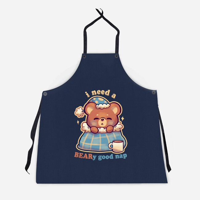 Beary Good Nap-Unisex-Kitchen-Apron-TechraNova