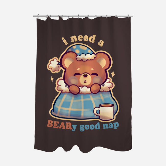 Beary Good Nap-None-Polyester-Shower Curtain-TechraNova