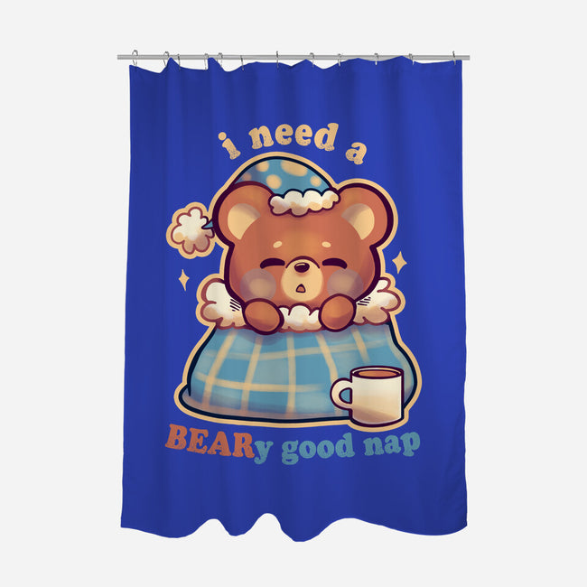 Beary Good Nap-None-Polyester-Shower Curtain-TechraNova