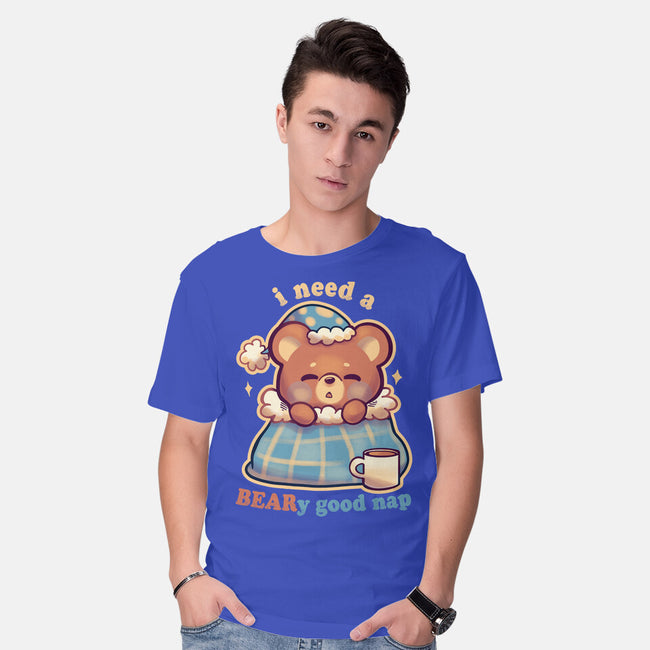 Beary Good Nap-Mens-Basic-Tee-TechraNova