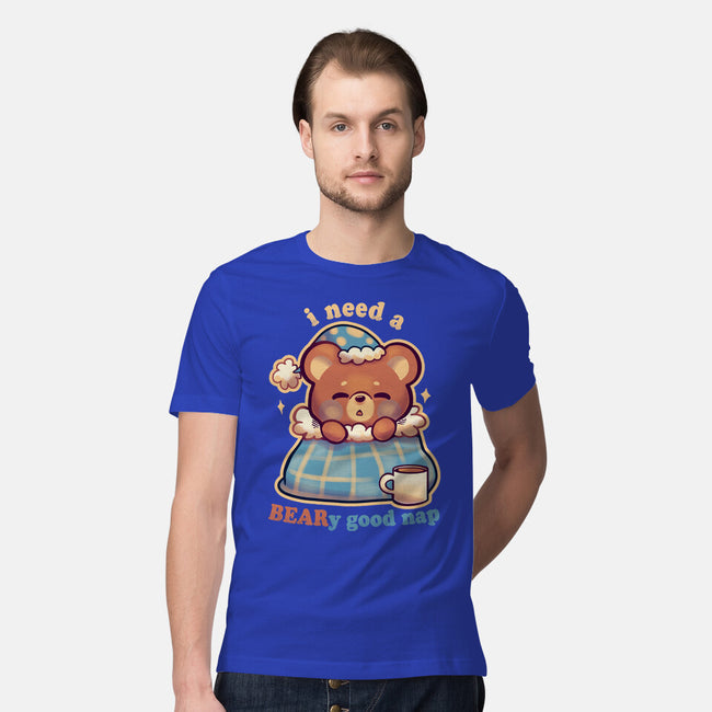 Beary Good Nap-Mens-Premium-Tee-TechraNova