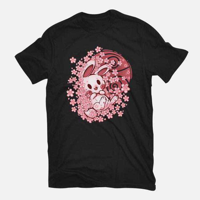 Spring Blossom Bunny-Womens-Fitted-Tee-TechraNova