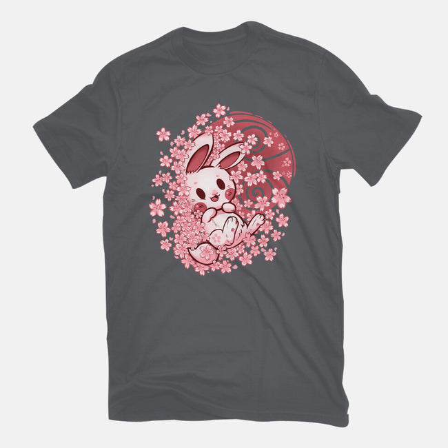 Spring Blossom Bunny-Unisex-Basic-Tee-TechraNova