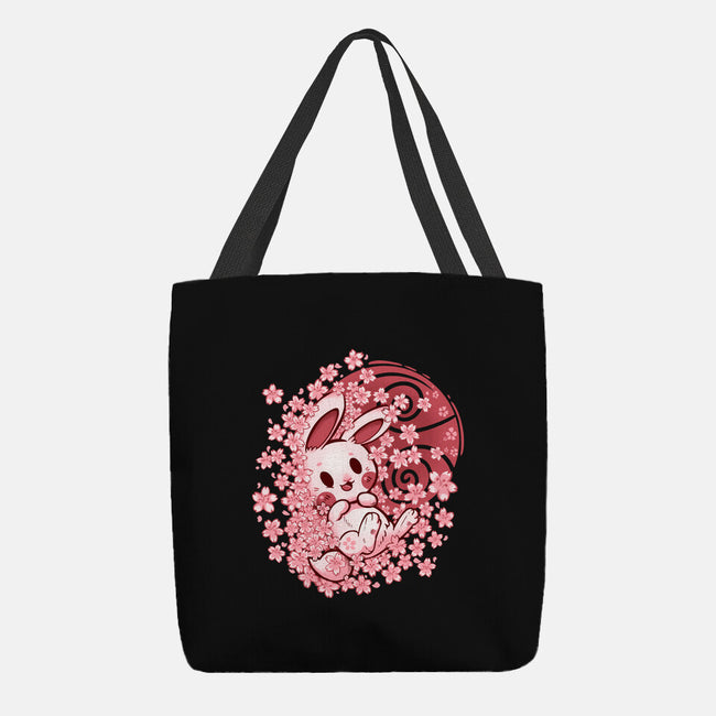 Spring Blossom Bunny-None-Basic Tote-Bag-TechraNova