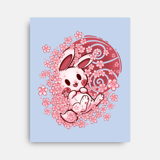 Spring Blossom Bunny-None-Stretched-Canvas-TechraNova