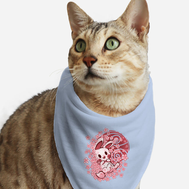 Spring Blossom Bunny-Cat-Bandana-Pet Collar-TechraNova