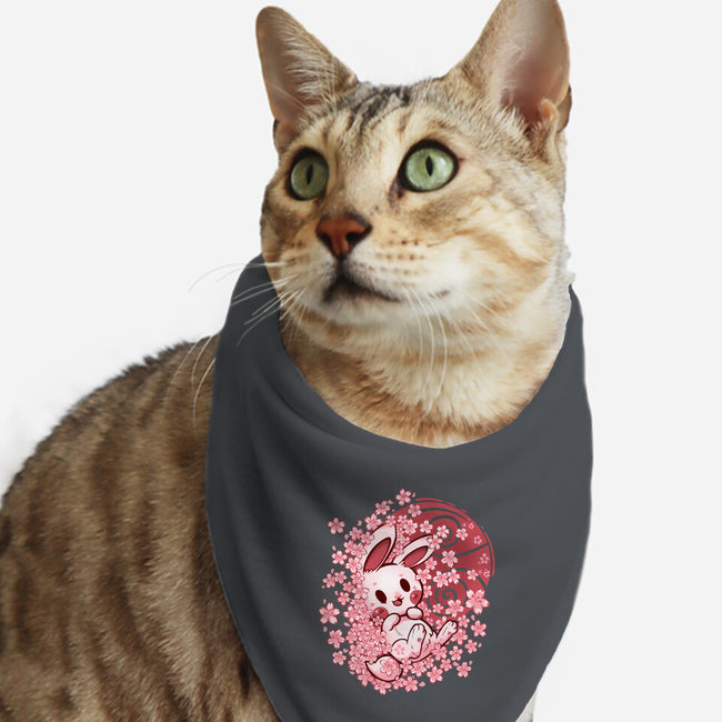 Spring Blossom Bunny-Cat-Bandana-Pet Collar-TechraNova