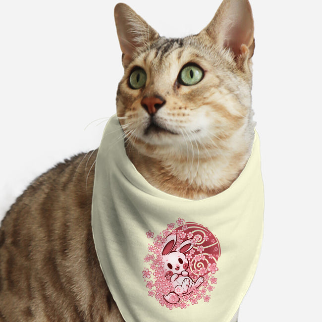 Spring Blossom Bunny-Cat-Bandana-Pet Collar-TechraNova