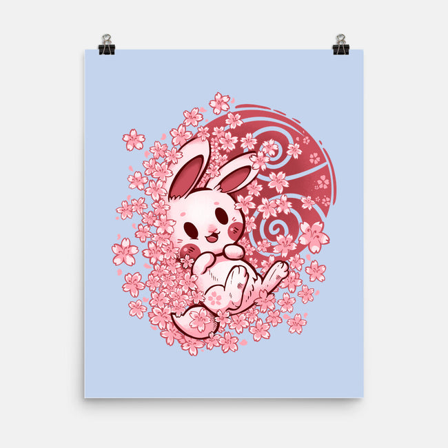 Spring Blossom Bunny-None-Matte-Poster-TechraNova