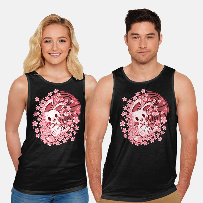 Spring Blossom Bunny-Unisex-Basic-Tank-TechraNova