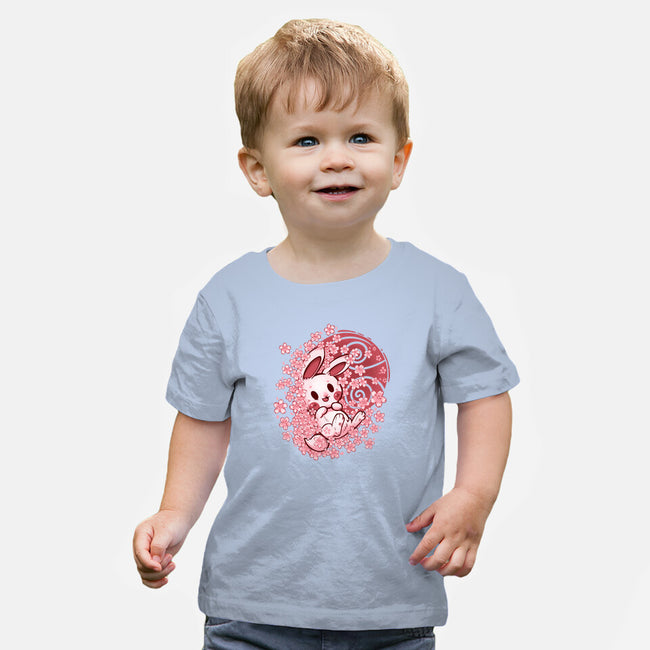 Spring Blossom Bunny-Baby-Basic-Tee-TechraNova