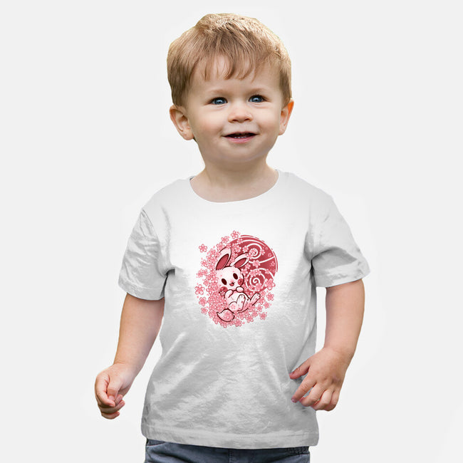 Spring Blossom Bunny-Baby-Basic-Tee-TechraNova