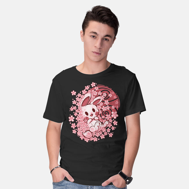 Spring Blossom Bunny-Mens-Basic-Tee-TechraNova