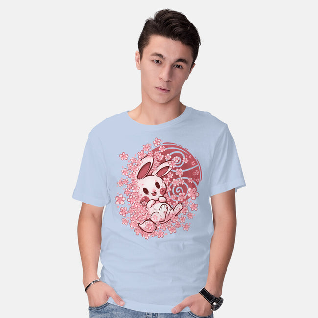 Spring Blossom Bunny-Mens-Basic-Tee-TechraNova