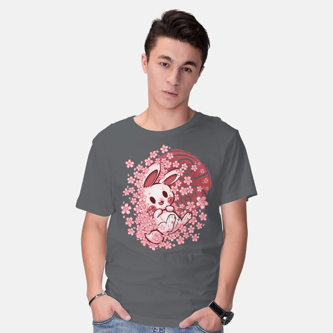 Spring Blossom Bunny-Mens-Basic-Tee-TechraNova