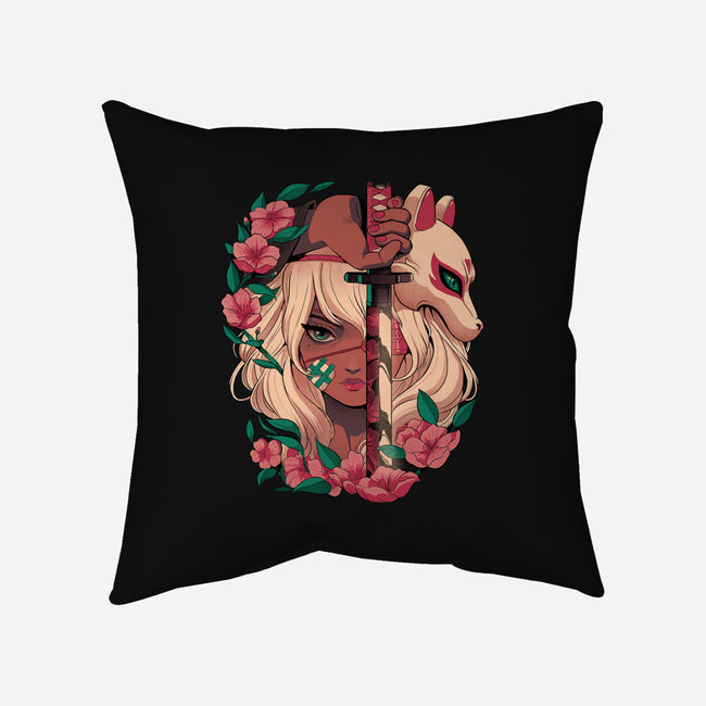 Sakura Blade-None-Removable Cover-Throw Pillow-Bruno Mota