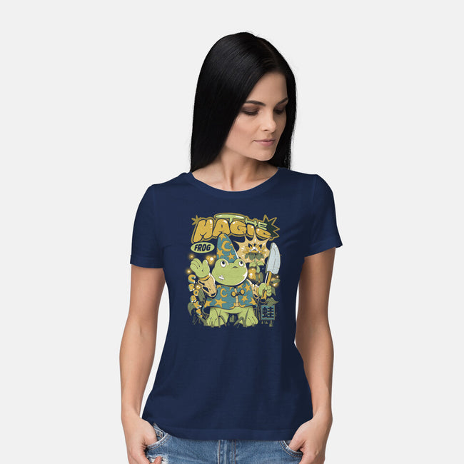 Magic Frog-Womens-Basic-Tee-ilustrata