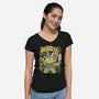 Magic Frog-Womens-V-Neck-Tee-ilustrata