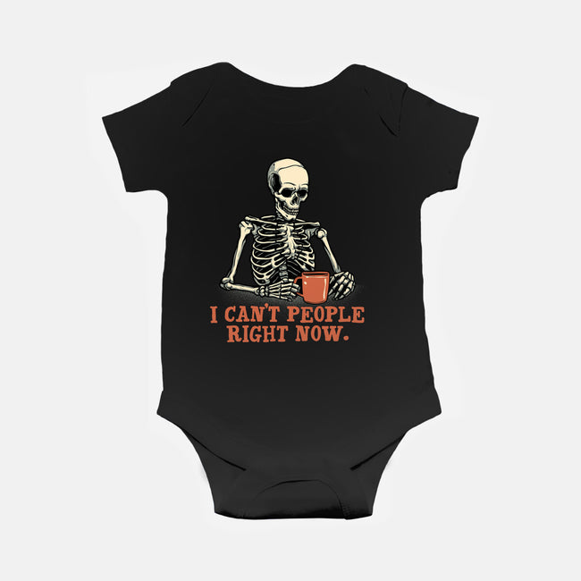 I Can't People Right Now-Baby-Basic-Onesie-glitchygorilla