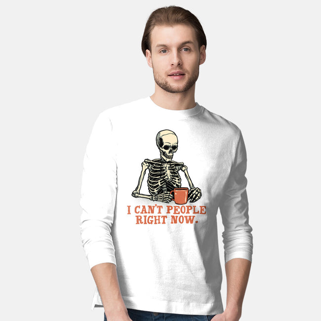 I Can't People Right Now-Mens-Long Sleeved-Tee-glitchygorilla