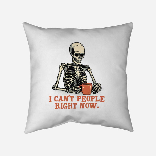 I Can't People Right Now-None-Removable Cover-Throw Pillow-glitchygorilla