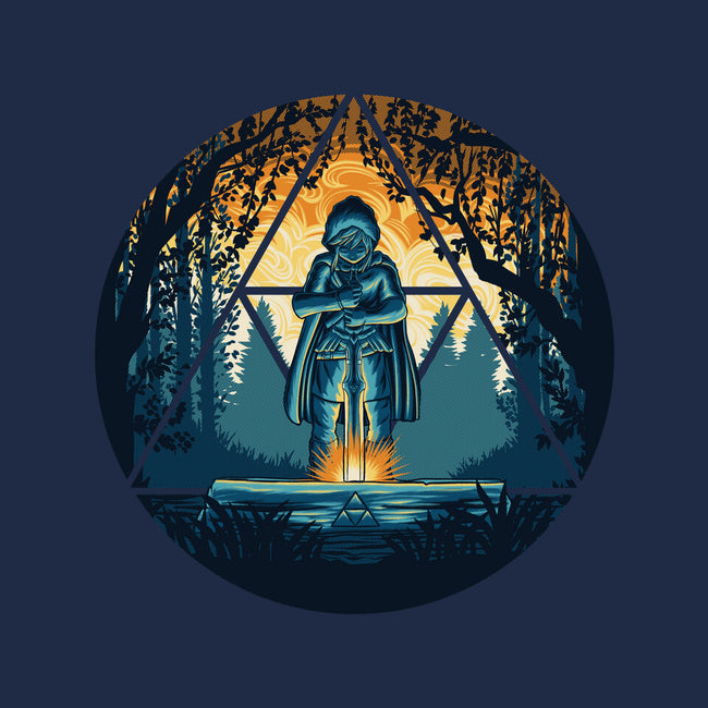 Sword In The Woods-None-Fleece-Blanket-rmatix