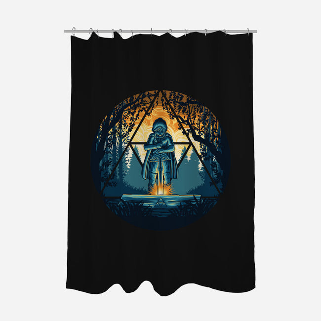 Sword In The Woods-None-Polyester-Shower Curtain-rmatix