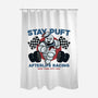 Join The Afterlife Racing-None-Polyester-Shower Curtain-glitchygorilla