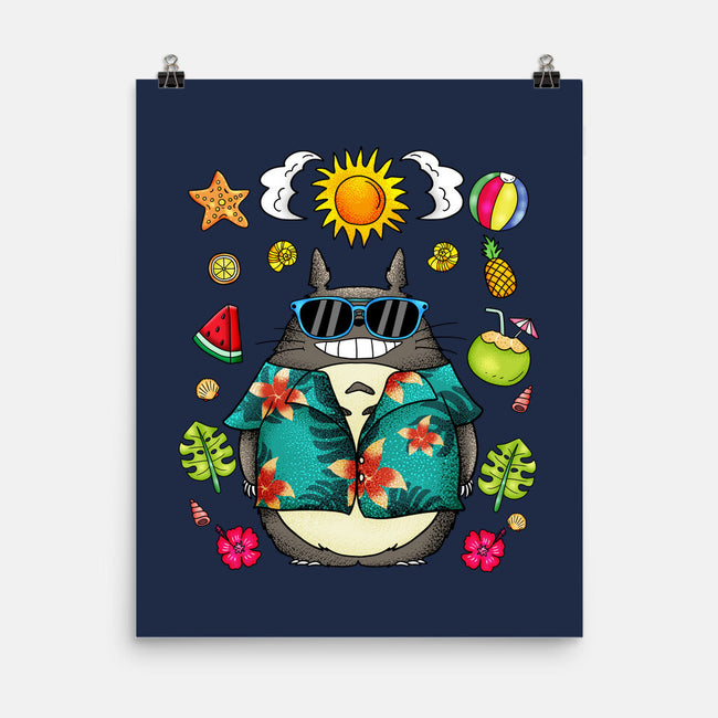 Tropical Totoro-None-Matte-Poster-JamesQJO