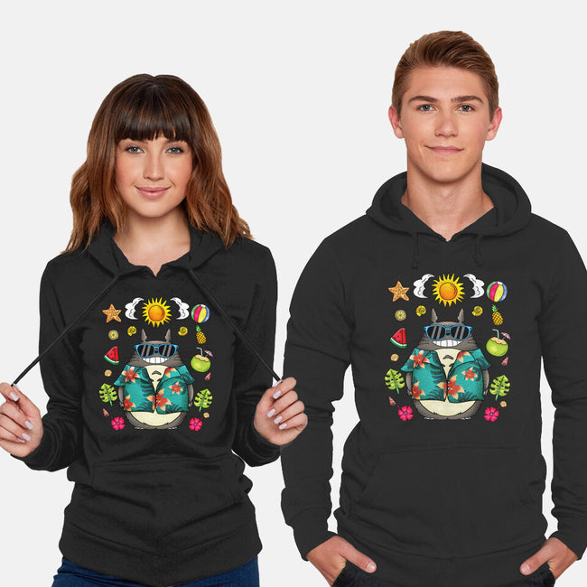 Tropical Totoro-Unisex-Pullover-Sweatshirt-JamesQJO