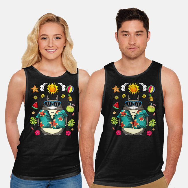 Tropical Totoro-Unisex-Basic-Tank-JamesQJO