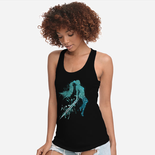 Project Eve Stellar Blade-Womens-Racerback-Tank-rocketman_art