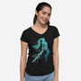 Project Eve Stellar Blade-Womens-V-Neck-Tee-rocketman_art