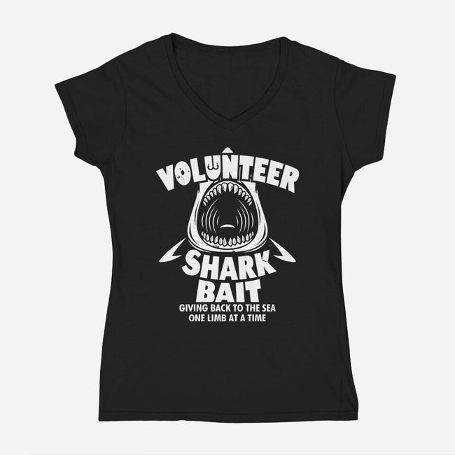 Volunteer Shark Bait-Womens-V-Neck-Tee-Boggs Nicolas