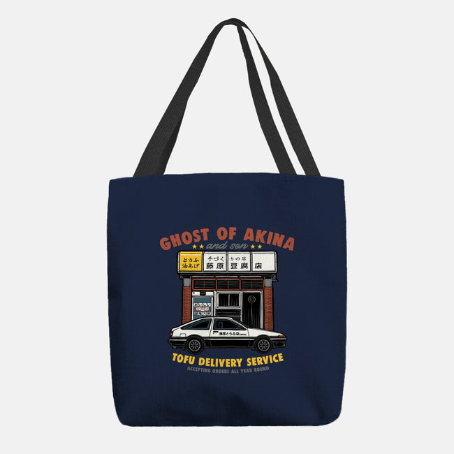 Ghost Of Akina-None-Basic Tote-Bag-glitchygorilla