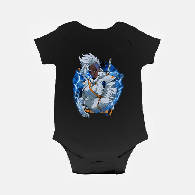 Thunderstorm Samurai-Baby-Basic-Onesie-Bruno Mota