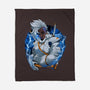 Thunderstorm Samurai-None-Fleece-Blanket-Bruno Mota