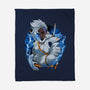 Thunderstorm Samurai-None-Fleece-Blanket-Bruno Mota