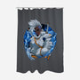 Thunderstorm Samurai-None-Polyester-Shower Curtain-Bruno Mota