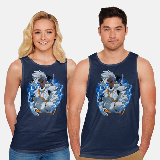 Thunderstorm Samurai-Unisex-Basic-Tank-Bruno Mota