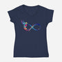 Infinity Bird-Womens-V-Neck-Tee-Vallina84