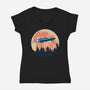 Sky Of The Future-Womens-V-Neck-Tee-rmatix